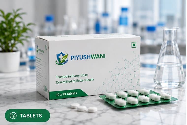 Tablets — Piyushwani pack and blister